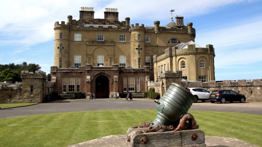 Culzean Castle Accommodations Scotland grounds with canon
