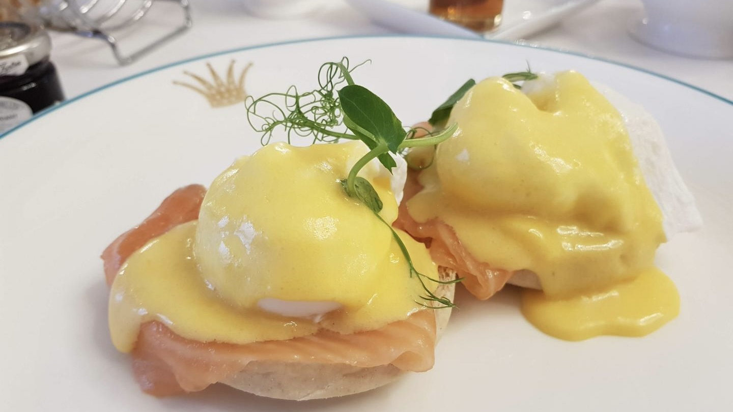 Eggs Royale for breakfast photo by Tom Wilkinson