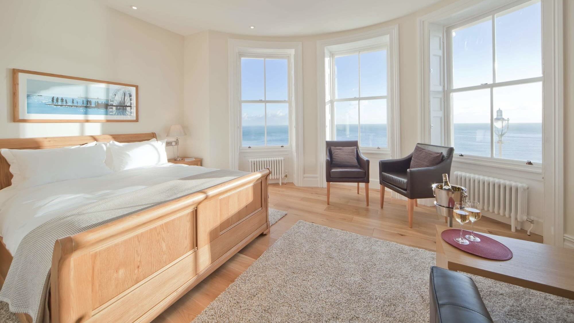 A Room With a View With seaside views is one of the best Boutique hotels in Brighton