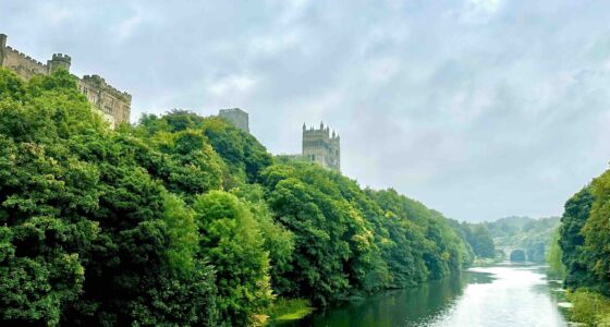 The Next Stop Durham - Castle and Cathedral overlooking river photo by TMA Howe