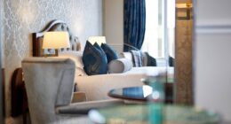 MFI-The Bonham Hotel bedroom at one of the best luxury boutique hotels in Edinburgh
