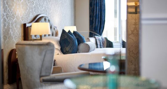 MFI-The Bonham Hotel bedroom at one of the best luxury boutique hotels in Edinburgh