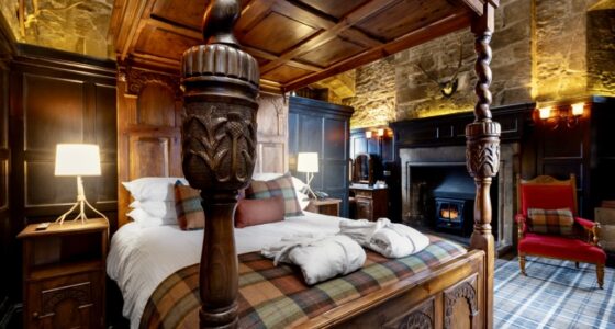 Best Boutique Castles to Stay in Scotland The Old Courtroom Ddornach Caste Hotel