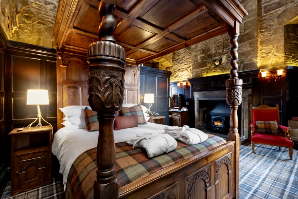 Best Boutique Castles to Stay in Scotland The Old Courtroom Ddornach Caste Hotel