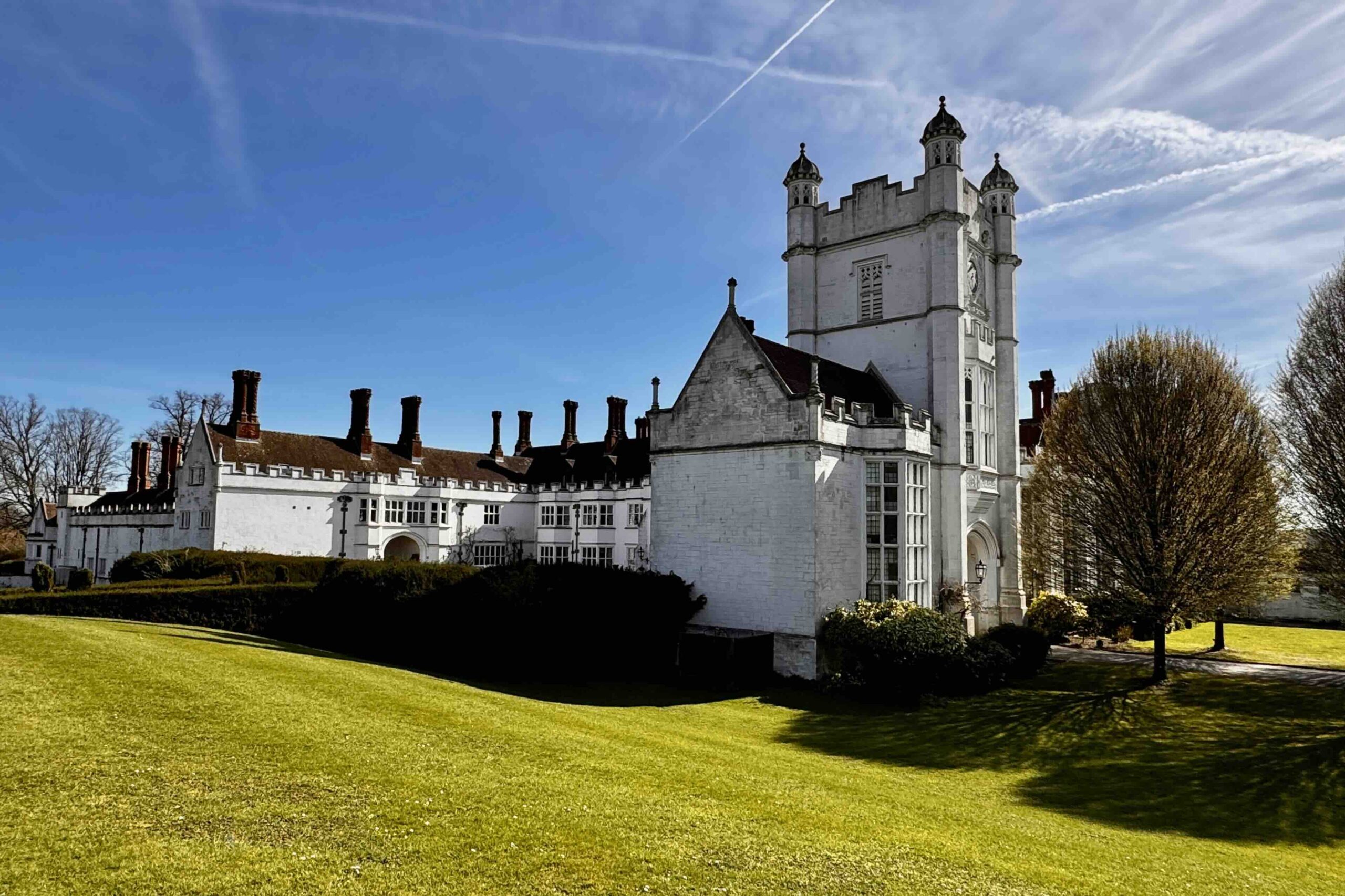 Danesfield House Hotel and Spa Marlow exterior clock tower Photo by Bryan Dearsley. JPG
