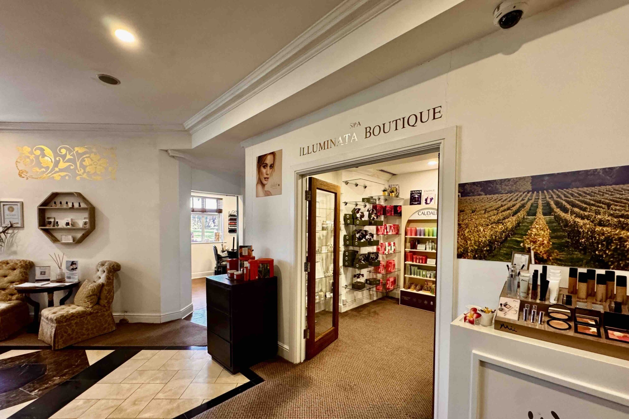 Spa Illuminata Boutique at Danesfield House Hotel photo by Bryan Dearsley