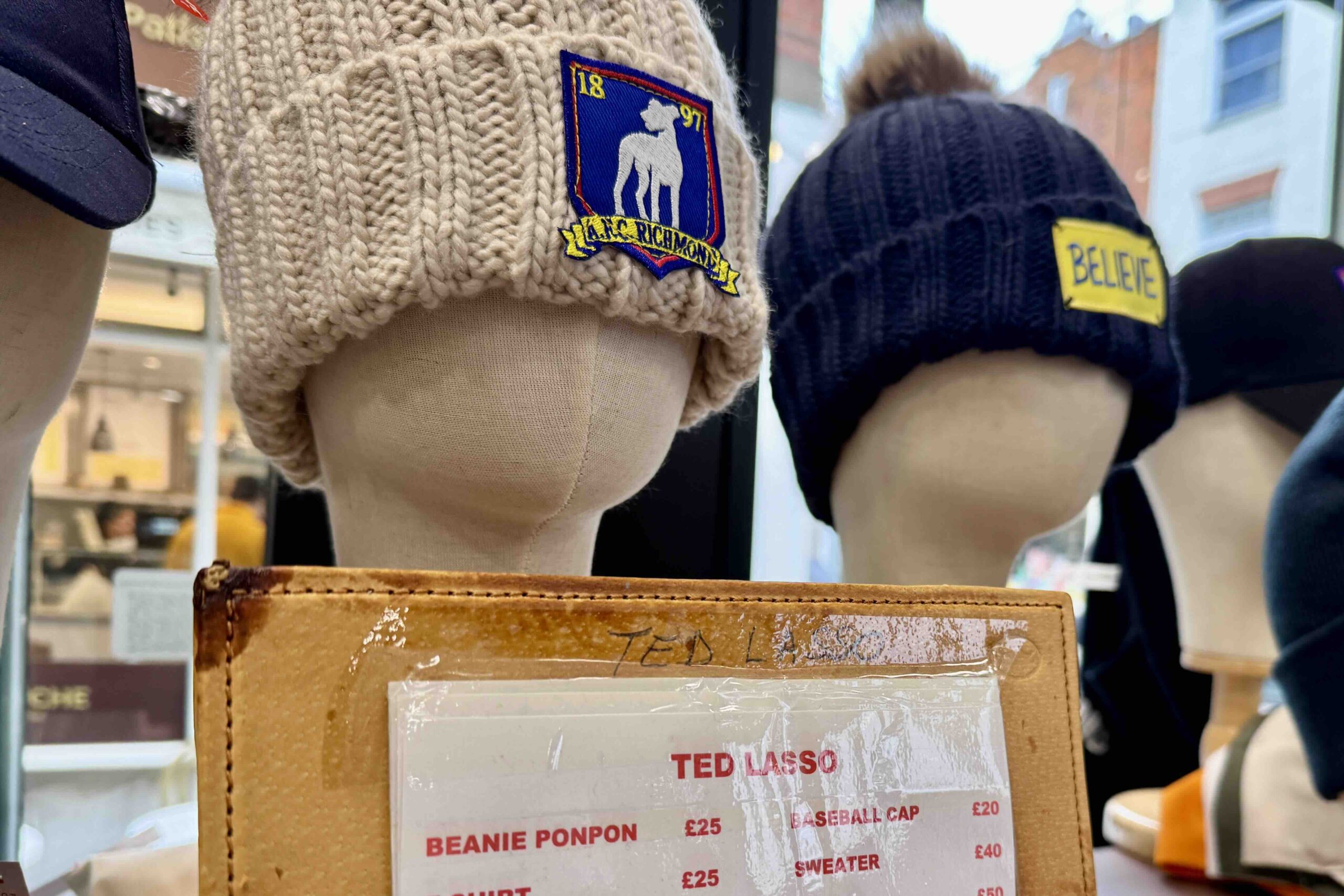 Ted Lasso Beanies at Reale Camiceria Italian Embroidery