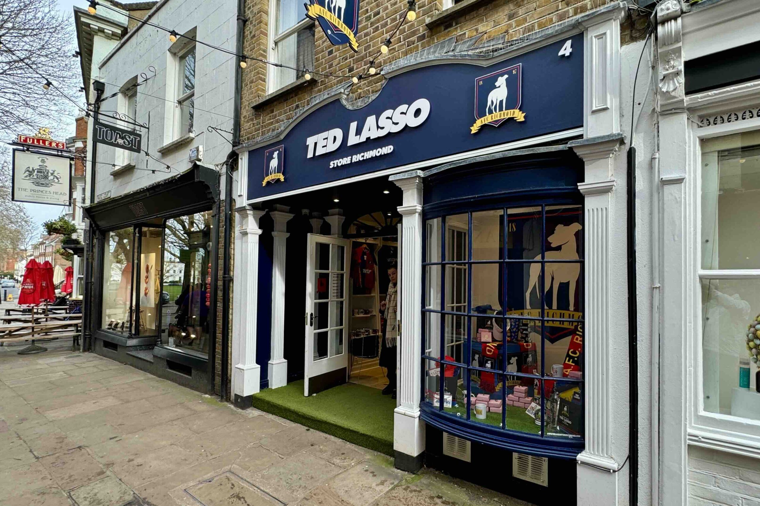 Ted Lasso Store Exterior in Richmond Upon Thames photo by Bryan Dearsley