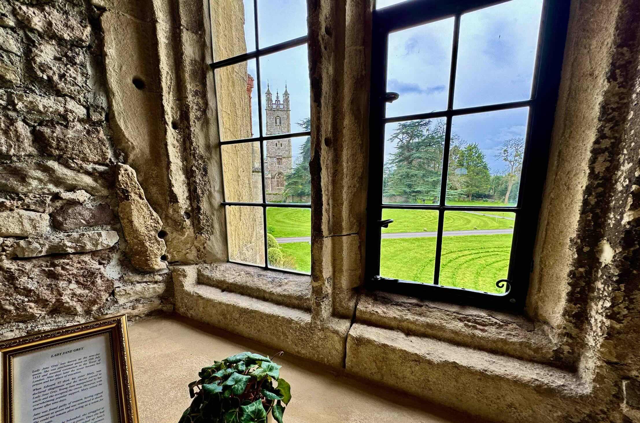 The Lady Jane Grey Bedchamber view from window hoto by Bryan Dearsley