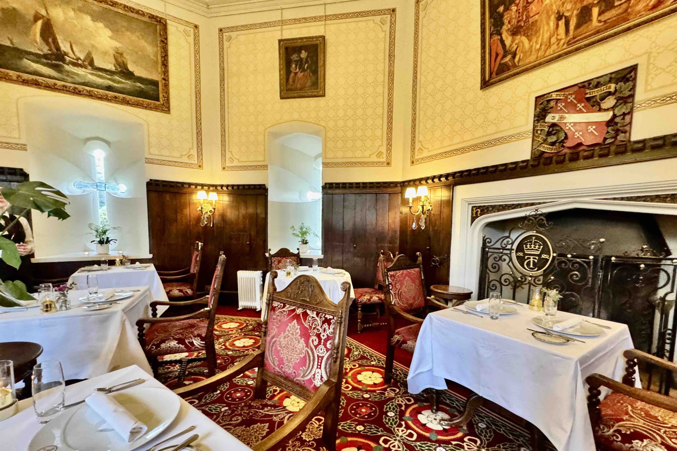 The Tower Restaurant at Thornbury Castle Gloucestershire photo by Bryan Dearsley