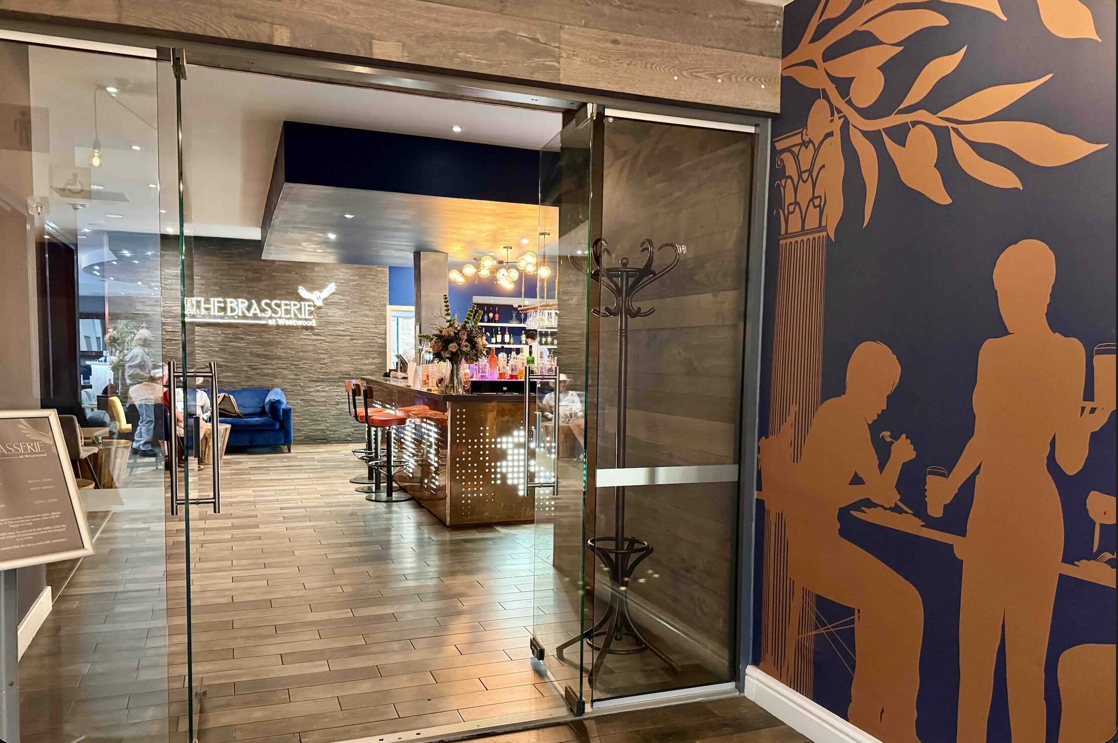 The Brasserie entrance Photo Bryan Dearsley
