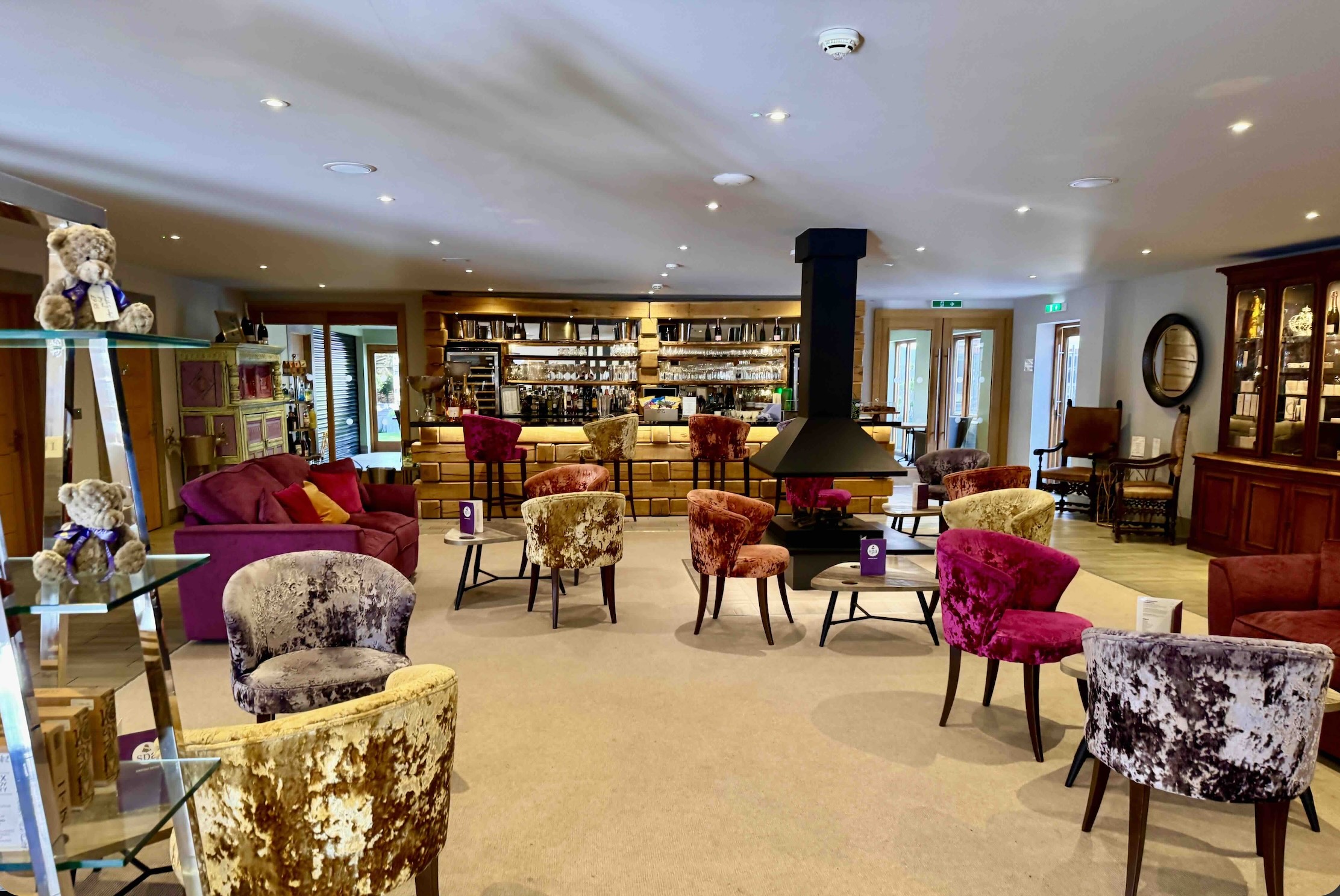 The spas spacious lobby photo by Bryan Dearsley 
