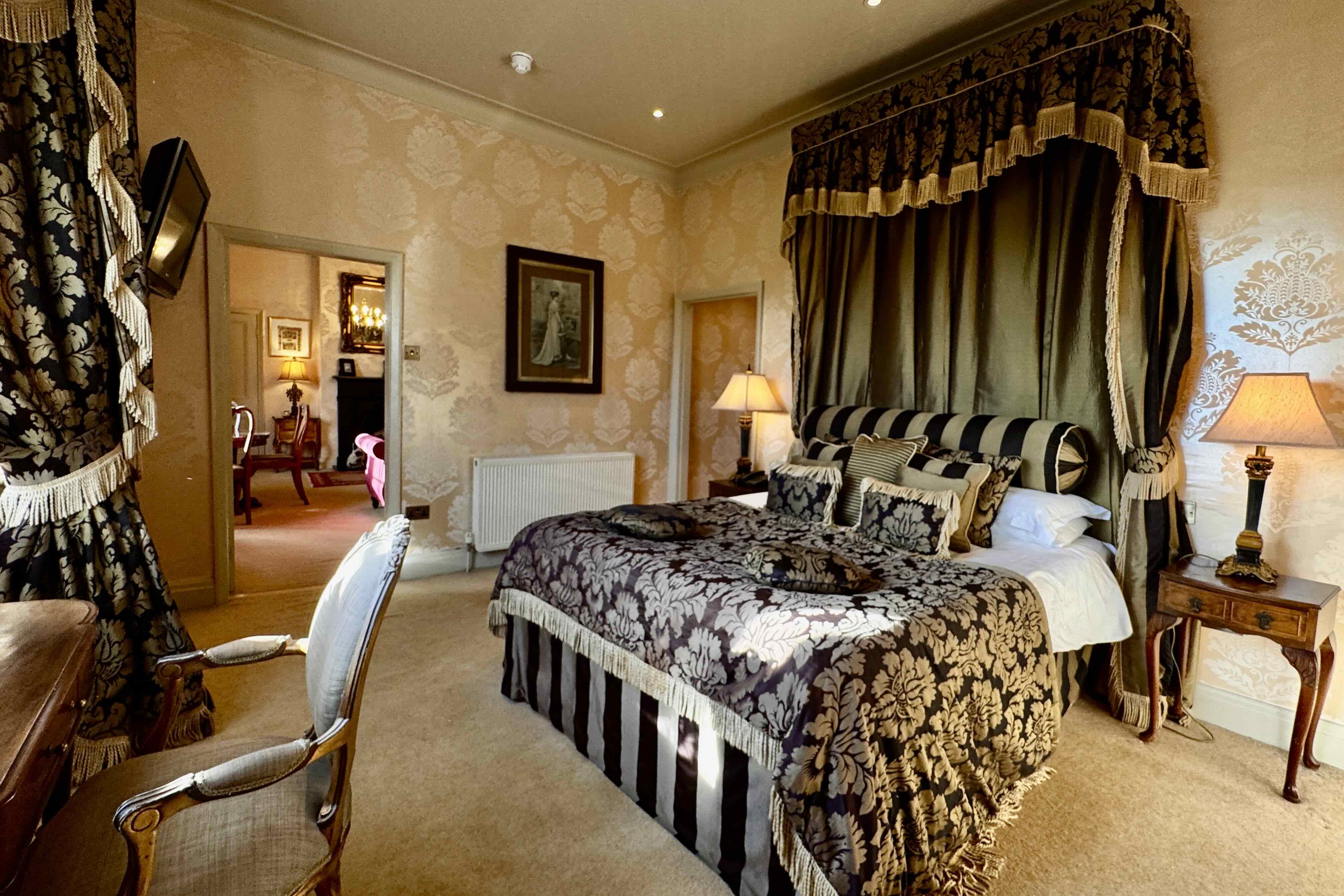 Victoria Suite Bedroom at Ye Olde Bell Hotel & Spa Retford photo by Bryan Dearsley