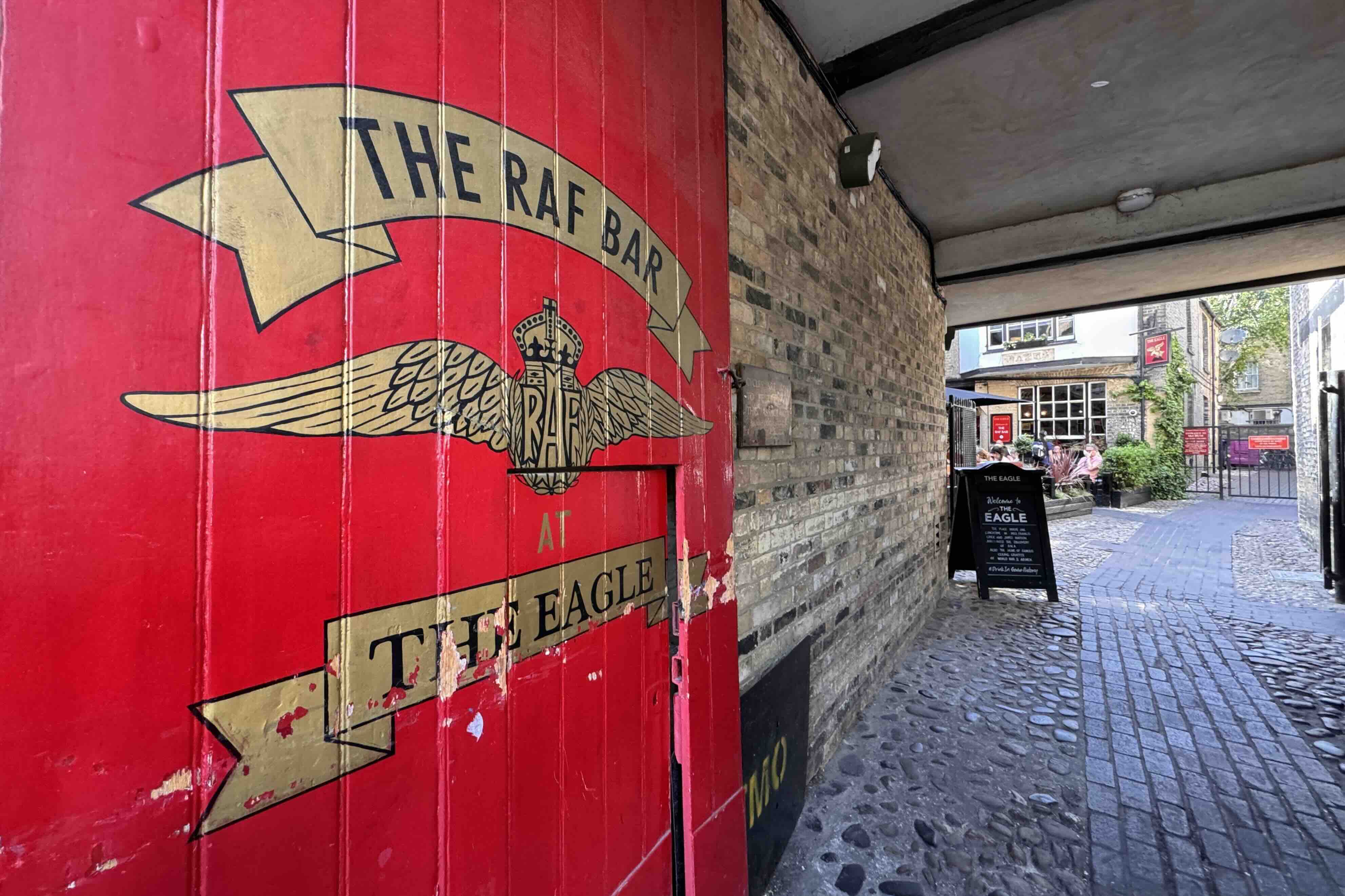 End with a drink in the RAF Bar at The Eagle photo Bryan Dearsley