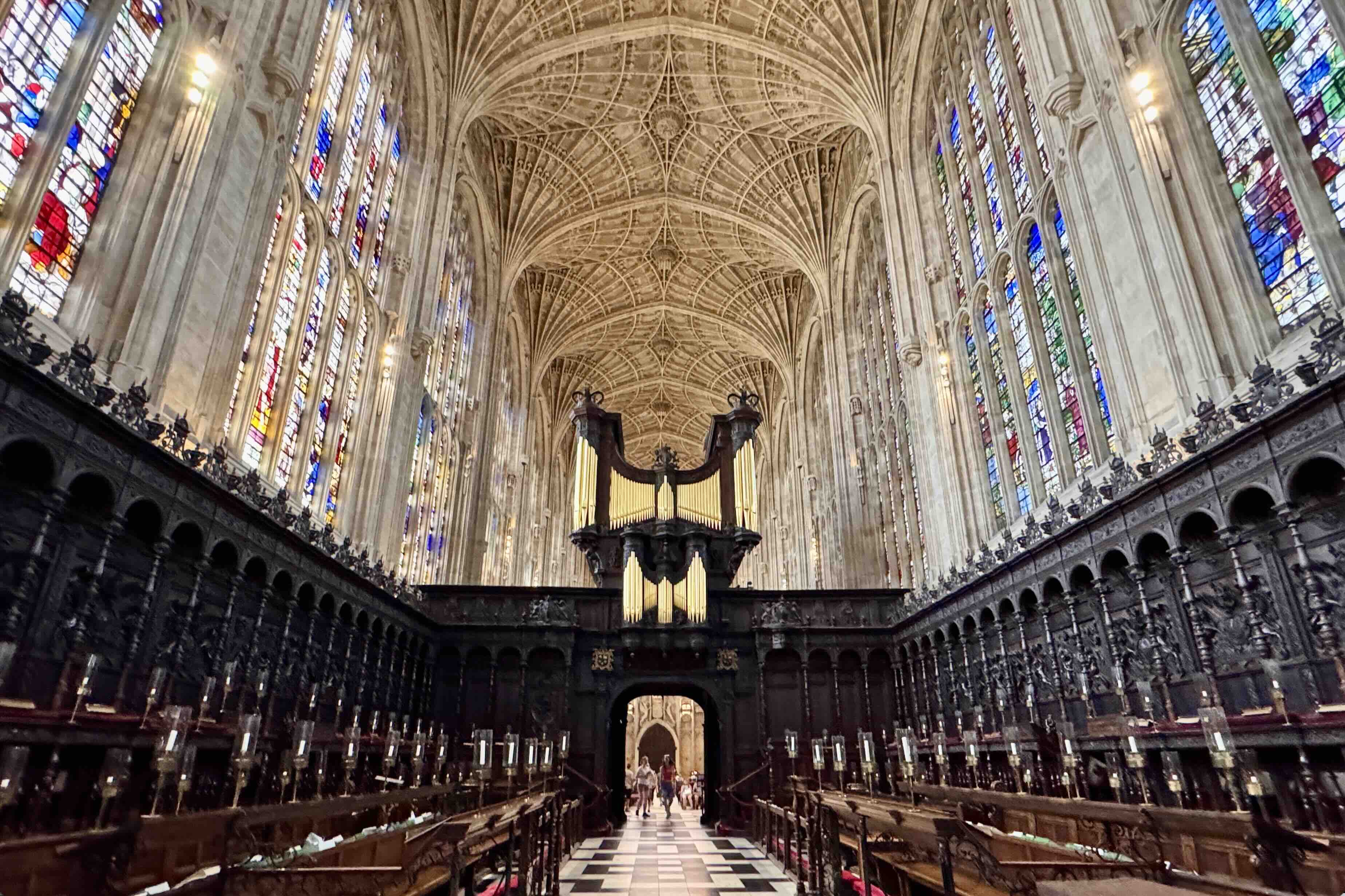 Kings College Chapel interior photo by Bryan Dearsley