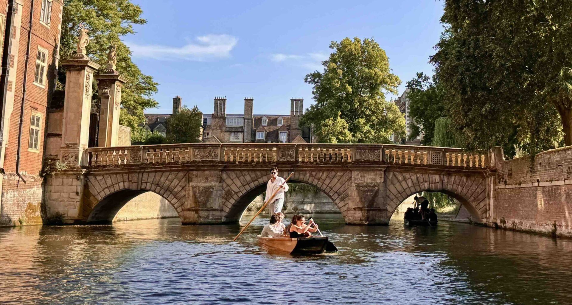 MFI - Punting under bridge Fun Things To Do in Cambridge on a Luxury Getaway photo Bryan Dearsley
