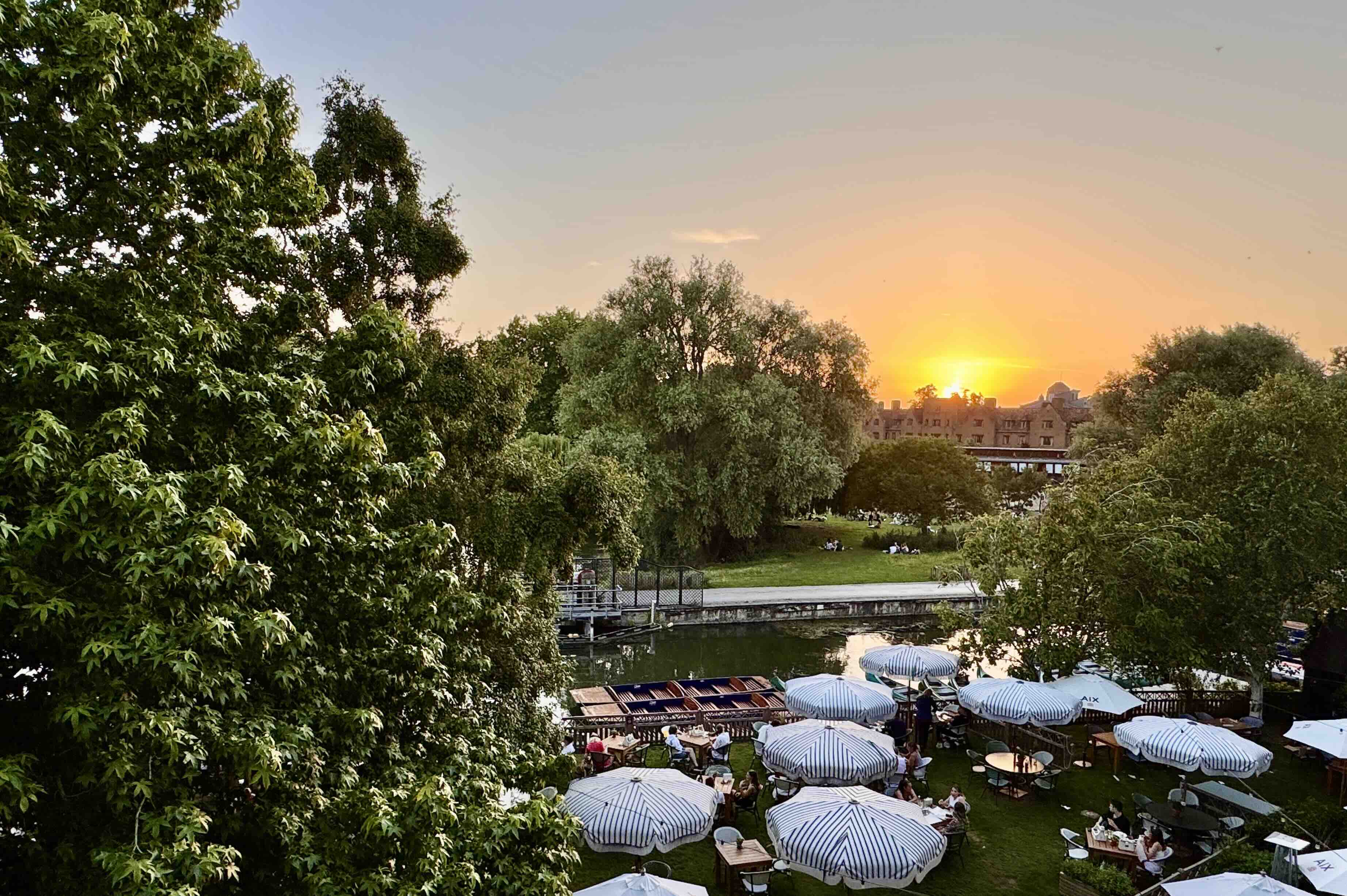 Sunset view from the balcony of The Graduate Photo by Bryan Dearsley