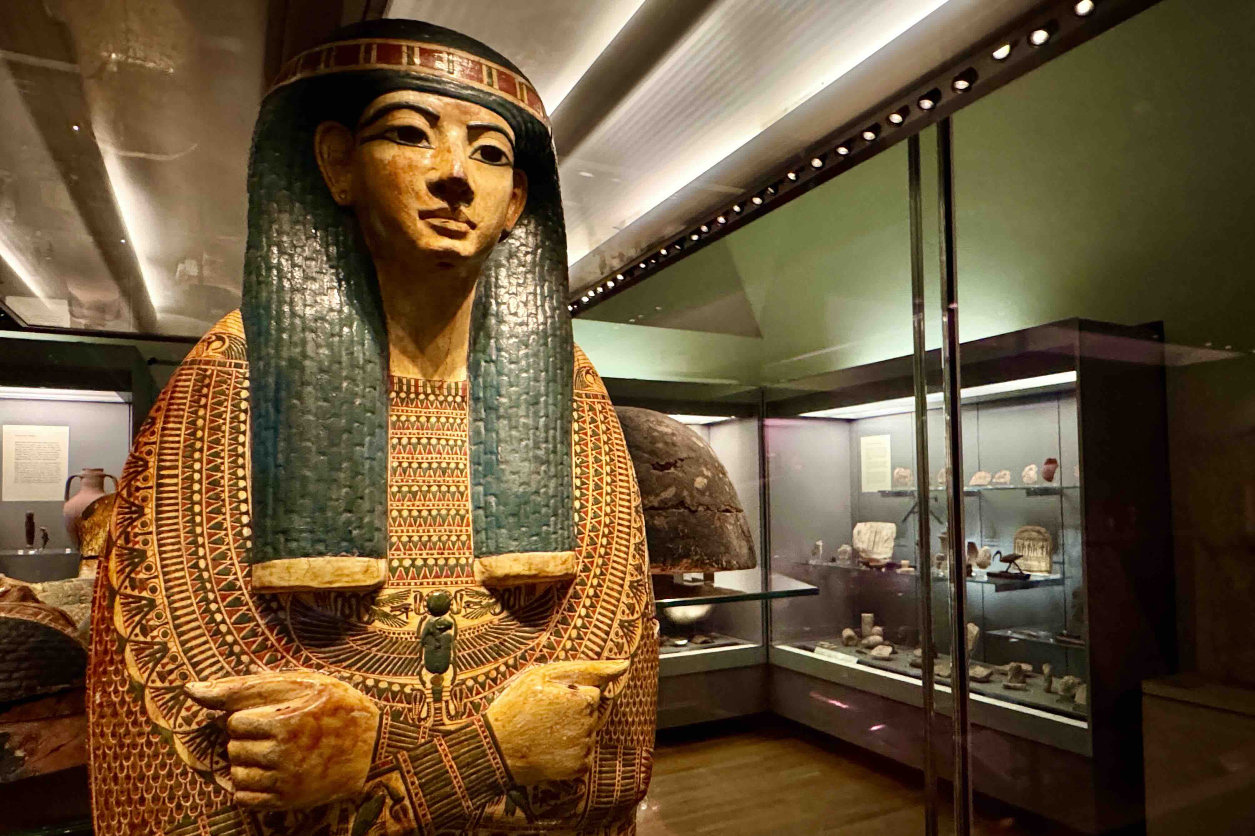 The Fitzwilliam Museum Egyptian display photo Bryan Dearsley
