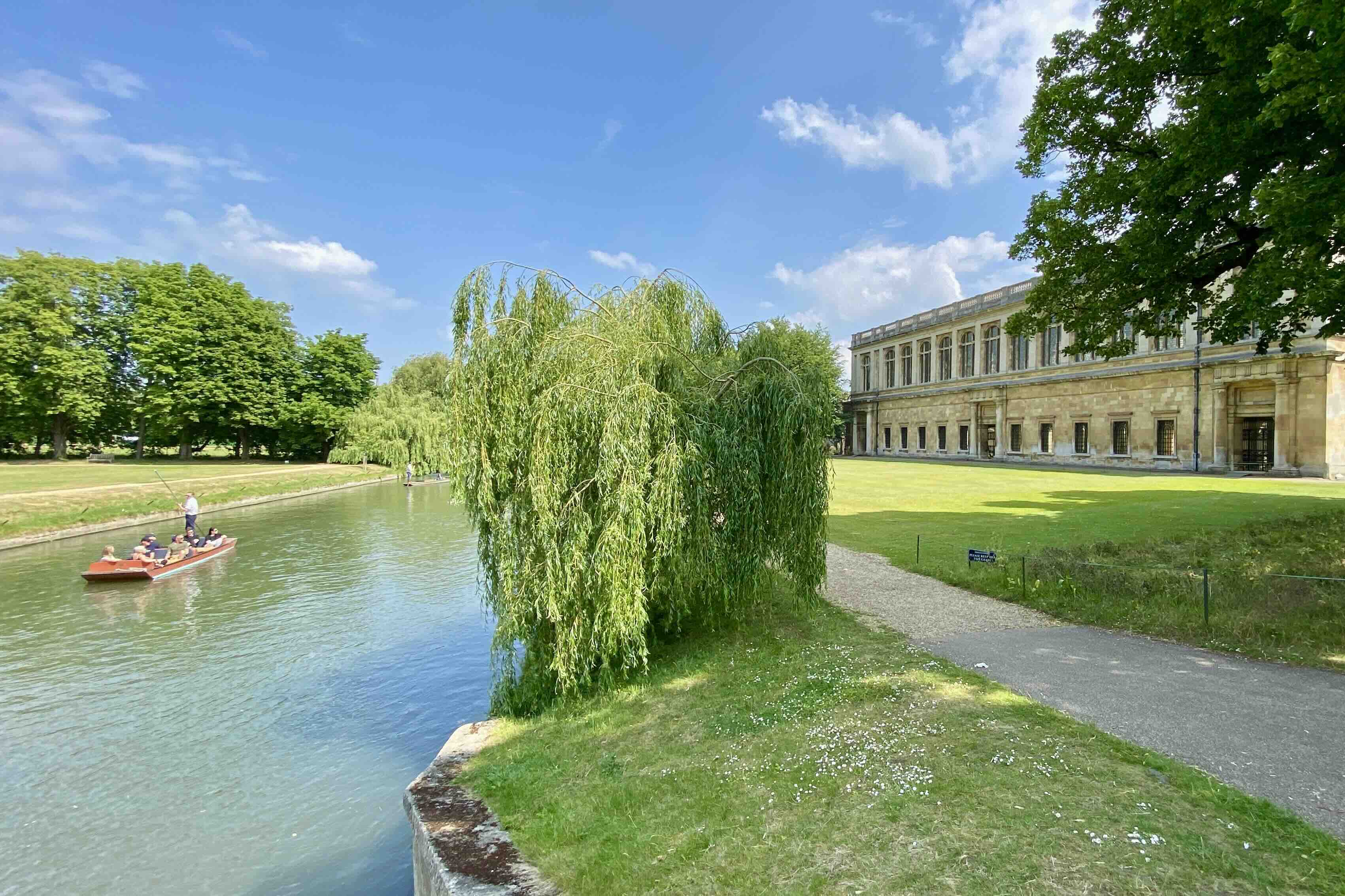 Trinity College from the Backs on the River Cam photo Bryan Dearsley